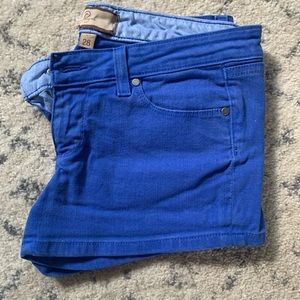 *sold* Paige shorts 28 royal blue jean